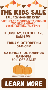 Don't Miss The Kids Sale Fall Consignment Event October 23-25th!